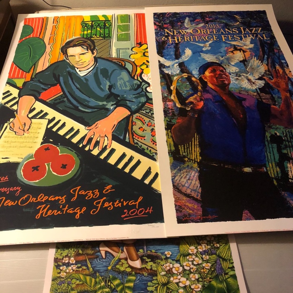 Various New Orleans Jazz Fest Posters